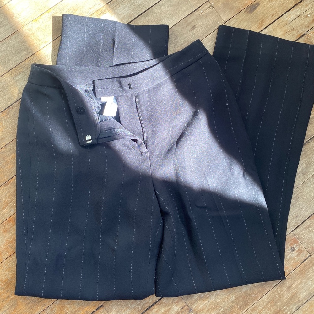 Striped dress pants